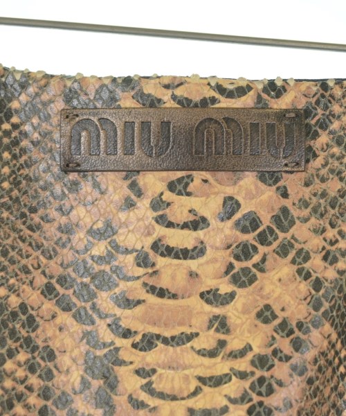 Miu Miu（ミュウミュウ）ひざ丈スカート ベージュ サイズ:38(S位) レディース/2200666132086