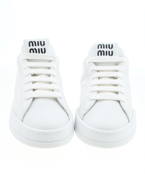 Miu Miu（ミュウミュウ）スニーカー 白 サイズ:EU38 1/2(25cm位) レディース/2200664165031