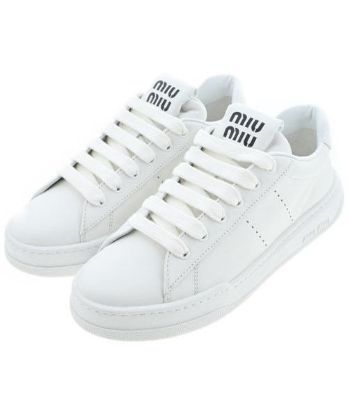 Miu Miu(ミュウミュウ)スニーカー 白 サイズ:EU38 1/2(25cm位)/2200664165048