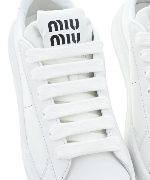 Miu Miu（ミュウミュウ）スニーカー 白 サイズ:EU38 1/2(25cm位) レディース/2200664165048