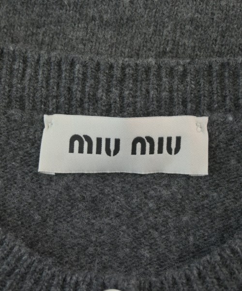 Miu Miu（ミュウミュウ）カーディガン グレー サイズ:36(XS位) レディース/2200664165093