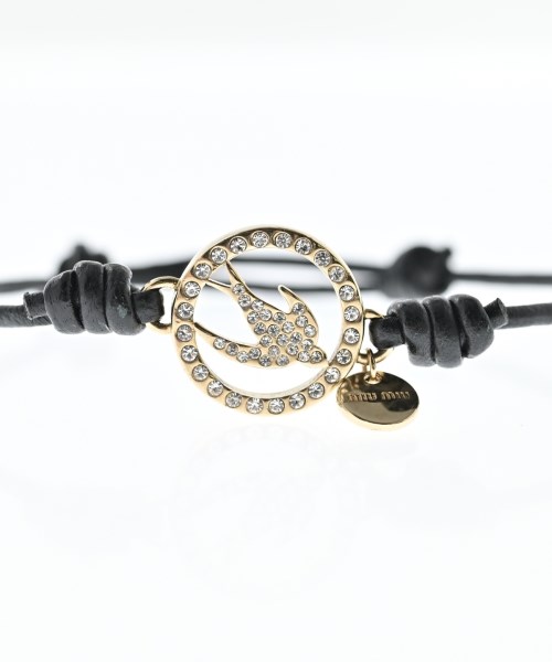 Miu Miu（ミュウミュウ）ブレスレット・バングル 黒 サイズ:- レディース/2200669225013