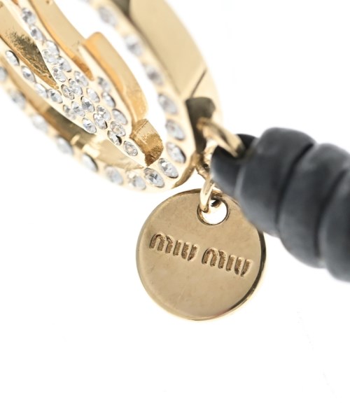 Miu Miu（ミュウミュウ）ブレスレット・バングル 黒 サイズ:- レディース/2200669225013