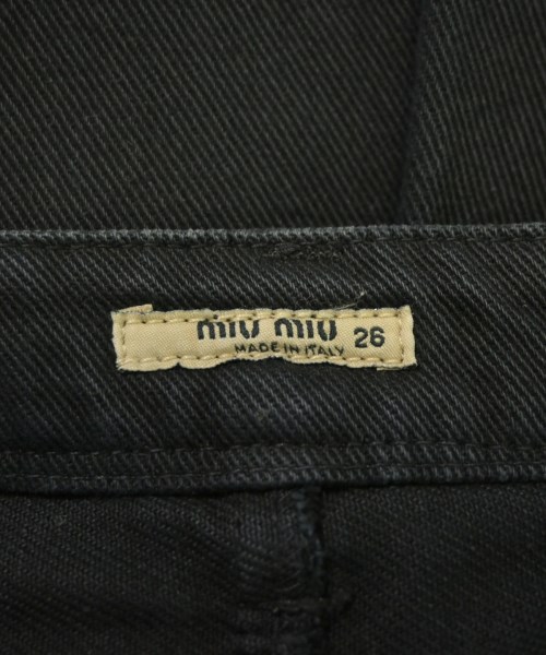 Miu Miu（ミュウミュウ）ひざ丈スカート 黒 サイズ:26(M位) レディース/2200669600025