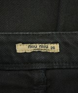 Miu Miu（ミュウミュウ）ひざ丈スカート 黒 サイズ:26(M位) レディース/2200669600025
