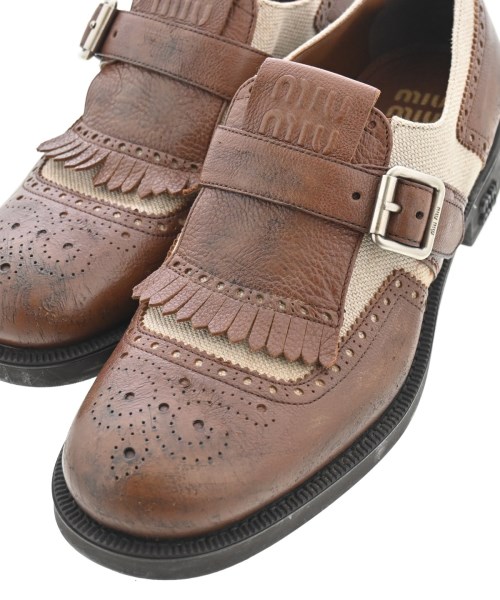 Miu Miu（ミュウミュウ）ドレスシューズ/ローファー 茶 サイズ:EU38(24.5cm位) レディース/2200670466085