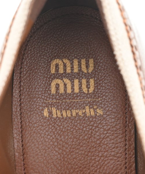 Miu Miu（ミュウミュウ）ドレスシューズ/ローファー 茶 サイズ:EU38(24.5cm位) レディース/2200670466085