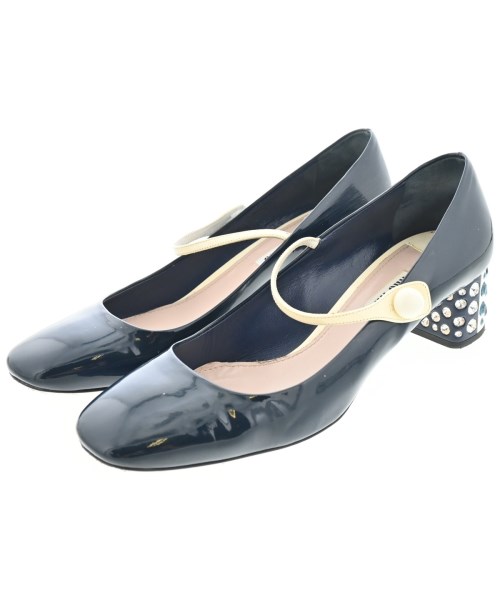 Miu Miu(ミュウミュウ)パンプス 黒 サイズ:EU38(24.5cm位)/2200668531016