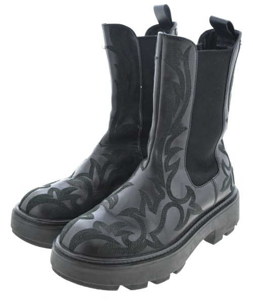 Miu Miu(ミュウミュウ)ブーツ 黒 サイズ:EU35(21.5cm位)/2200671528096