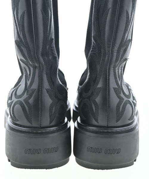 Miu Miu（ミュウミュウ）ブーツ 黒 サイズ:EU35(21.5cm位) レディース/2200671528096