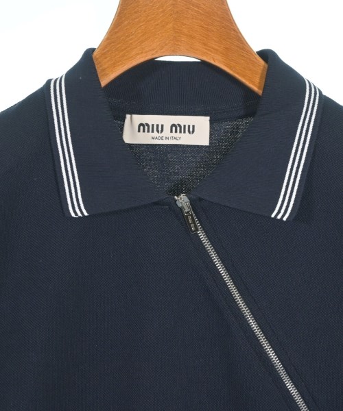 Miu Miu（ミュウミュウ）ポロシャツ 紺 サイズ:XS レディース/2200729033015