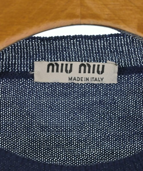 Miu Miu（ミュウミュウ）ニット・セーター 紺 サイズ:38(S位) レディース/2200732144036