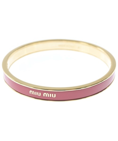 Miu Miu（ミュウミュウ）ブレスレット・バングル 赤 サイズ:M レディース/2200732882020