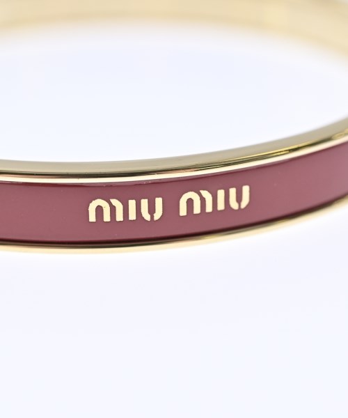 Miu Miu（ミュウミュウ）ブレスレット・バングル 赤 サイズ:M レディース/2200732882020