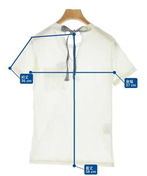 Miu Miu（ミュウミュウ）Tシャツ・カットソー 白 サイズ:-(XS位) レディース/2200734315038
