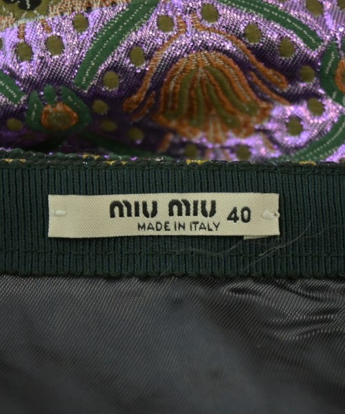 Miu Miu（ミュウミュウ）ひざ丈スカート 茶 サイズ:40(M位) レディース/2200735858114