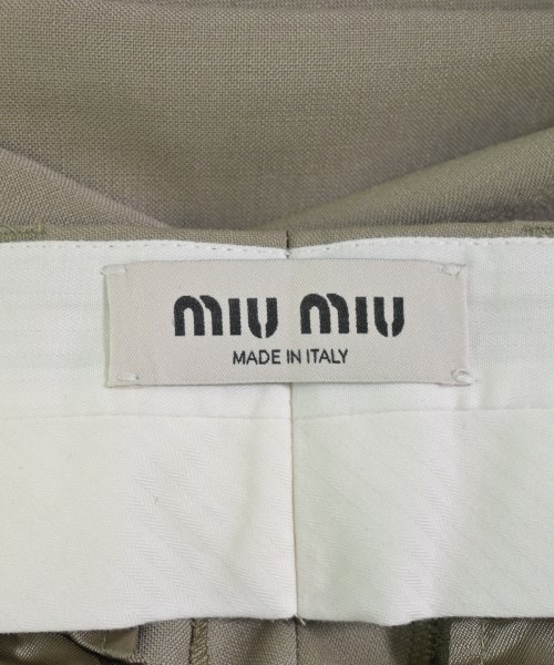 Miu Miu（ミュウミュウ）スラックス ベージュ サイズ:38(S位) レディース/2200737973075