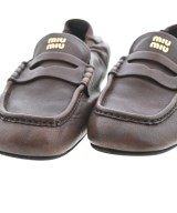 Miu Miu（ミュウミュウ）ビジネス・ドレスシューズ 茶 サイズ:EU38(24.5cm位) レディース/2200719848018