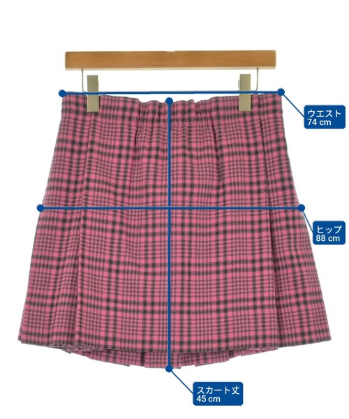 Miu Miu（ミュウミュウ）ひざ丈スカート ピンク サイズ:36(XS位) レディース/2200714109237