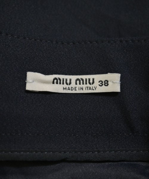 Miu Miu（ミュウミュウ）ひざ丈スカート 紺 サイズ:38(S位) レディース/2200720530025