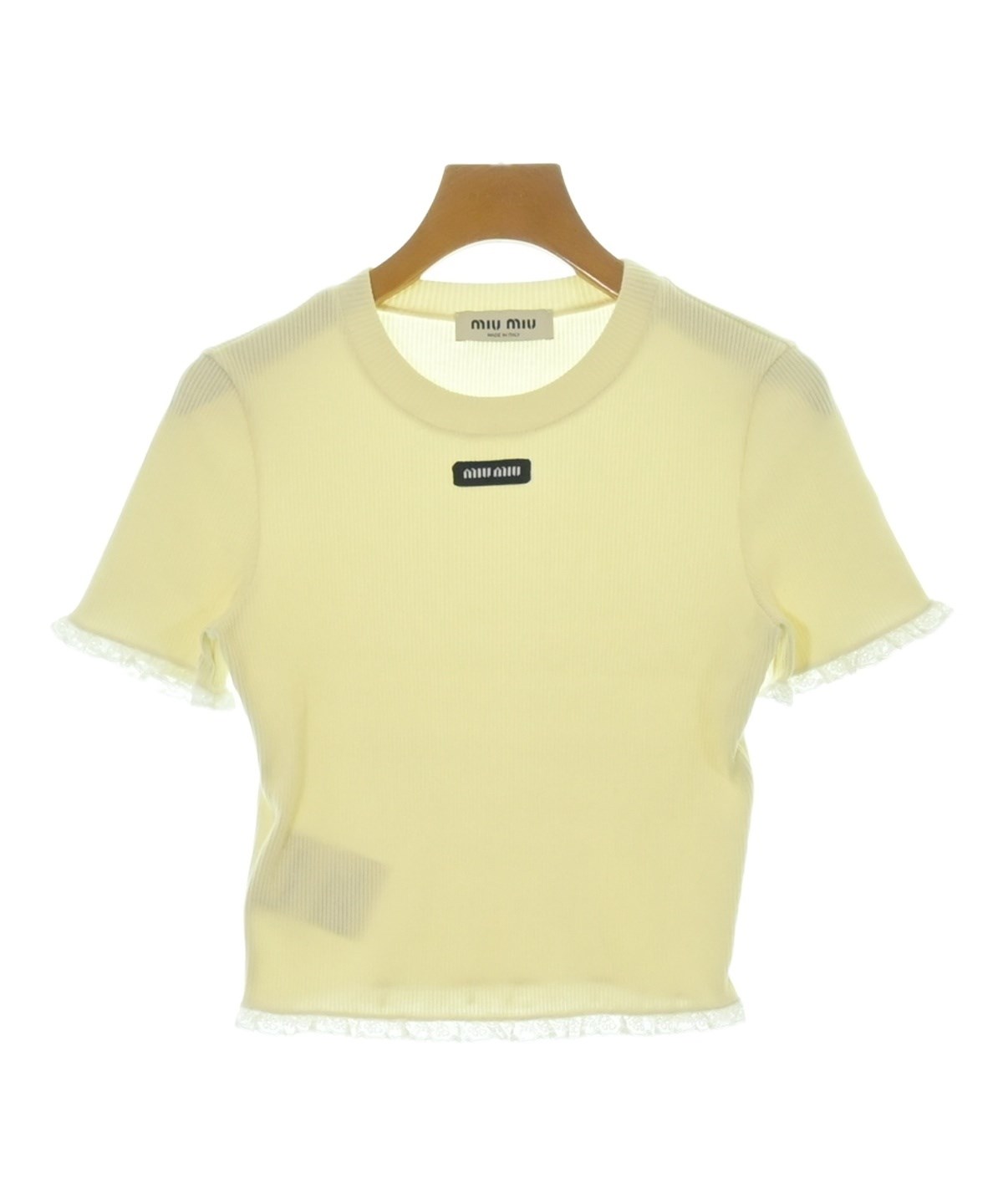 Miu Miu（ミュウミュウ）Tシャツ・カットソー 白 サイズ:XS レディース