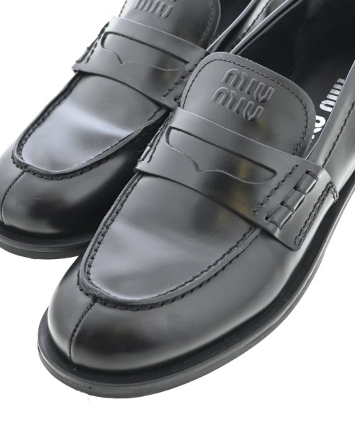 Miu Miu（ミュウミュウ）ドレスシューズ/ローファー 黒 サイズ:EU37 1/2(24cm位) レディース/2200722546017