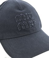 Miu Miu（ミュウミュウ）キャップ 黒 サイズ:M レディース/2200724038190