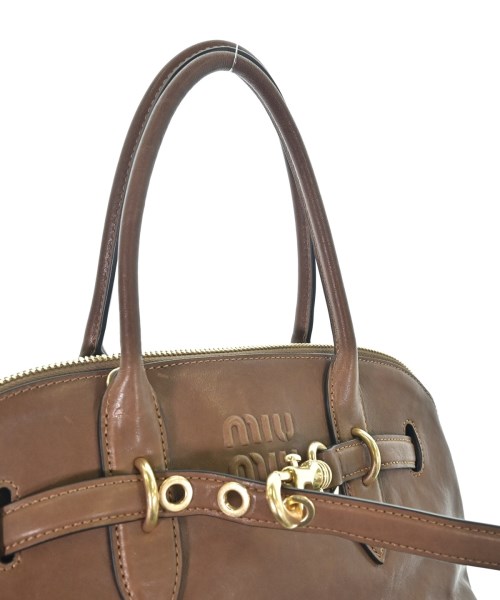 Miu Miu（ミュウミュウ）トートバッグ 茶 サイズ:SMALL レディース/2200724841028