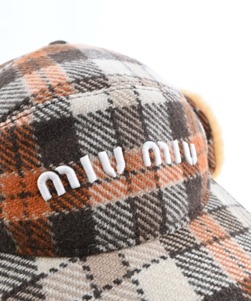 Miu Miu（ミュウミュウ）キャップ 白 サイズ:S レディース/2200721295336