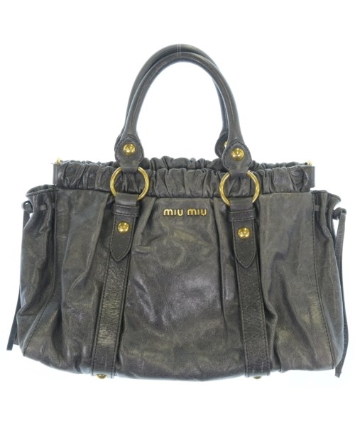 Miu Miu（ミュウミュウ）ハンドバッグ グレー サイズ:- レディース/2200727708113