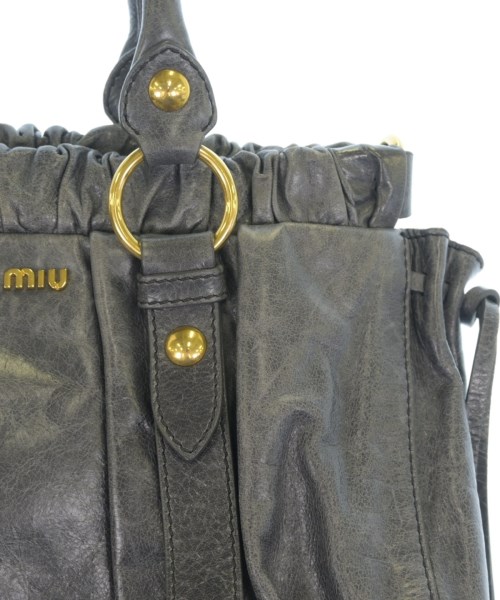 Miu Miu（ミュウミュウ）ハンドバッグ グレー サイズ:- レディース/2200727708113