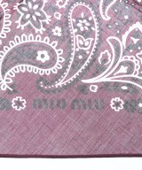 Miu Miu（ミュウミュウ）バンダナ・スカーフ 赤 サイズ:- レディース/2200727821072