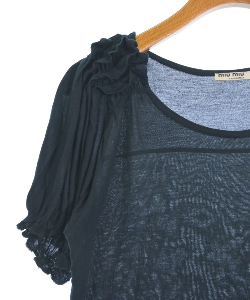 Miu Miu（ミュウミュウ）Tシャツ・カットソー 紺 サイズ:S レディース/2200728491137