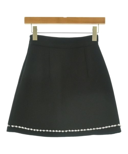 Miu Miu（ミュウミュウ）ミニスカート 黒 サイズ:36(XS位) レディース/2200729167062