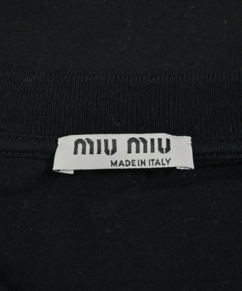 Miu Miu（ミュウミュウ）Tシャツ・カットソー 黒 サイズ:M レディース/2200682920070