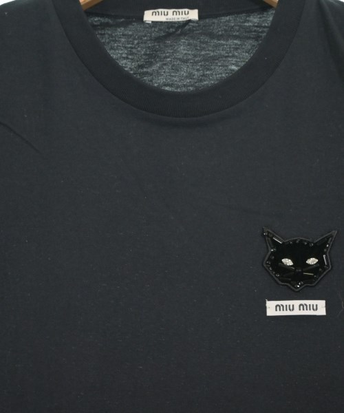 Miu Miu（ミュウミュウ）Tシャツ・カットソー 黒 サイズ:M レディース/2200682920070