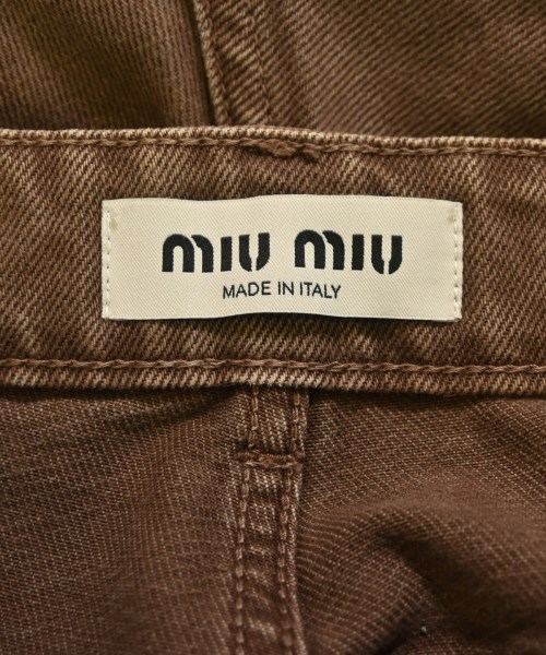 Miu Miu（ミュウミュウ）デニムパンツ 茶 サイズ:24(S位) レディース/2200683338188