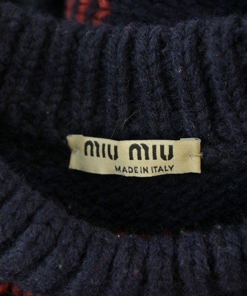 Miu Miu（ミュウミュウ）ニット・セーター 紺 サイズ:36(XS位) レディース/2200676136043