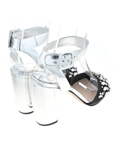 Miu Miu（ミュウミュウ）サンダル シルバー サイズ:EU35 1/2(22cm位) レディース/2200688776343