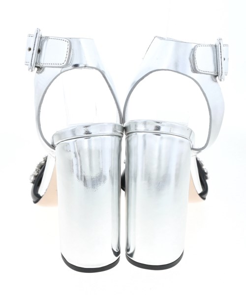 Miu Miu（ミュウミュウ）サンダル シルバー サイズ:EU35 1/2(22cm位) レディース/2200688776343