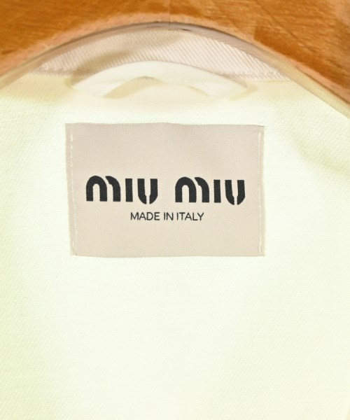 Miu Miu（ミュウミュウ）デニムジャケット 白 サイズ:36(XS位) レディース/2200687078059