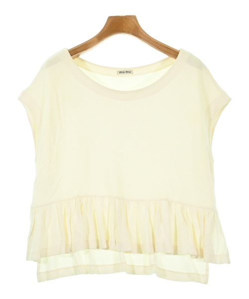 Miu Miu(ミュウミュウ)Tシャツ・カットソー 白 サイズ:S/2200692591031