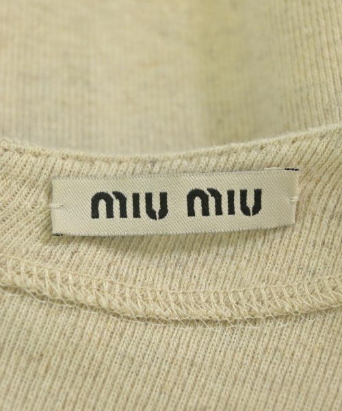 Miu Miu（ミュウミュウ）Tシャツ・カットソー ベージュ サイズ:S レディース/2200692838044