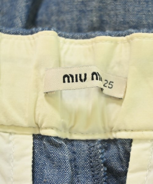Miu Miu（ミュウミュウ）クロップドパンツ 青 サイズ:25(S位) レディース/2200692838051