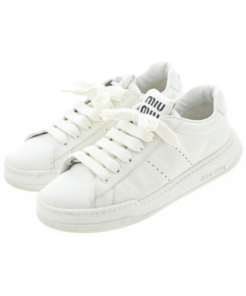 Miu Miu(ミュウミュウ)スニーカー 白 サイズ:EU37 1/2(24cm位)/2200693211037