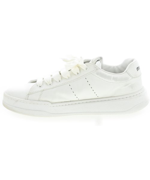 Miu Miu（ミュウミュウ）スニーカー 白 サイズ:EU37 1/2(24cm位) レディース/2200693211037