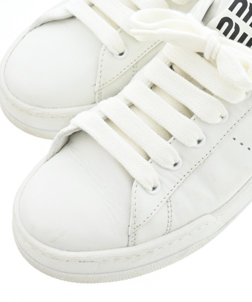 Miu Miu（ミュウミュウ）スニーカー 白 サイズ:EU37 1/2(24cm位) レディース/2200693211037