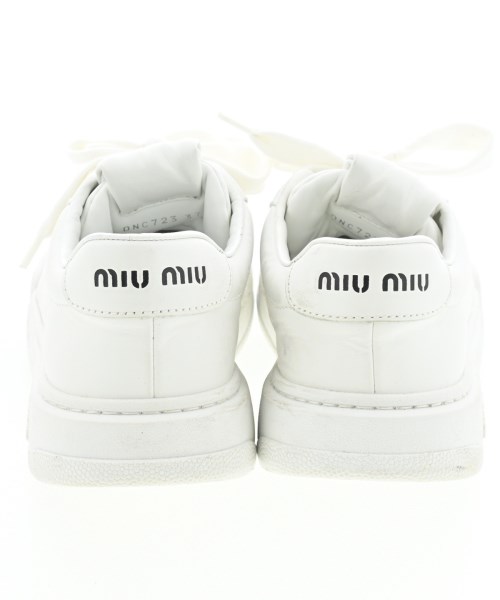 Miu Miu（ミュウミュウ）スニーカー 白 サイズ:EU37 1/2(24cm位) レディース/2200693211037