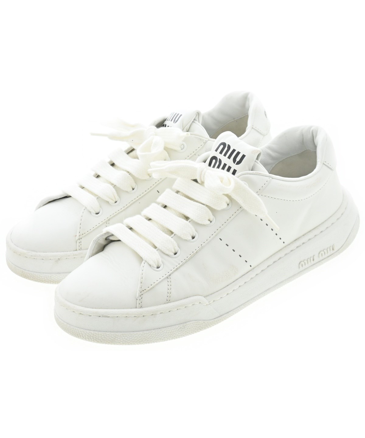 Miu Miu（ミュウミュウ）スニーカー 白 サイズ:EU37 1/2(24cm位