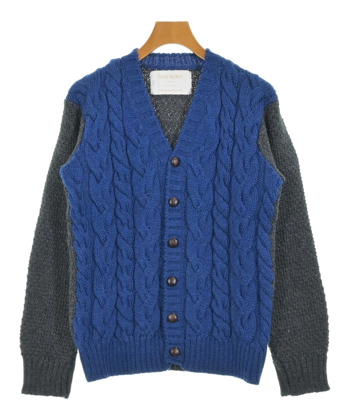希少品。Casely-Hayford ケイスリーヘイフォード カーディガン Casely-Hayford（ケイスリー ヘイフォード）カーディガン 青